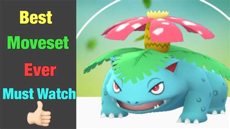 best moveset for venusaur|venusaur pokemon go best moveset.